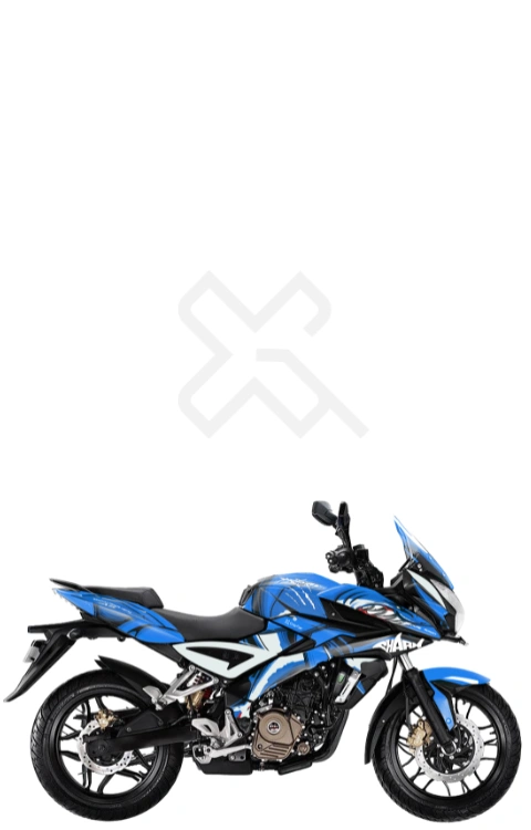 Shark Edition Full Body Sticker Compatible with Burgman 125 | Made in Premium Gloss Vinyl with FPF (Fade Protection Film), Waterproof, Precut Sticker, Pack of 1 Compatible with Both Side